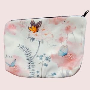 Flower & Butterfly Makeup Bag